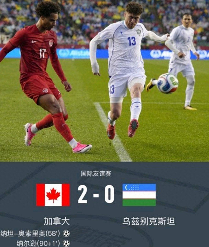 2-0,两队热身赛暴露短板!加拿大稳中有忧 乌兹两大硬伤阻碍突围|世界杯|乌兹别克斯坦|阿方索-戴维斯|美加墨世界杯|世预赛_新浪体育_新浪新闻